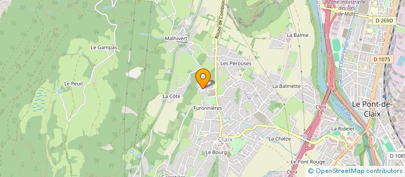 localisation de l'entreprise MADAME SOPHIE GAGET  CLAIX