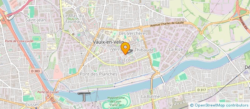 localisation de l'entreprise MADAME SOPHIE GAGNEUR à VAULX EN VELIN