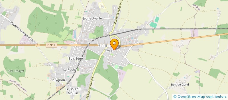 localisation de l'entreprise MADAME SOPHIE GAILLARD  SAINT-JULIEN-L'ARS