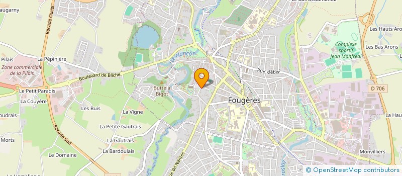 localisation de l'entreprise MADAME SOPHIE GAILLIOT à FOUGERES