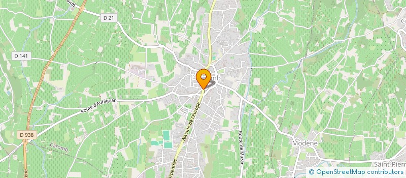 localisation de l'entreprise MADAME SOPHIE GALATEAU  CAROMB