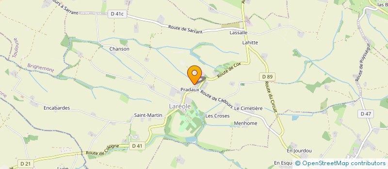 localisation de l'entreprise MADAME SOPHIE GANDNER  LAREOLE