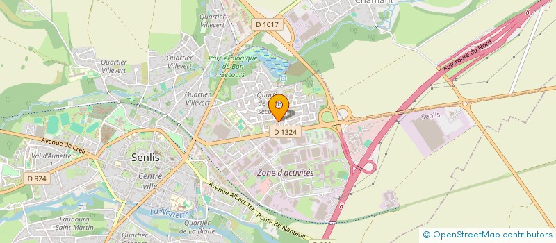 localisation de l'entreprise MADAME SOPHIE GANDOIN  SENLIS