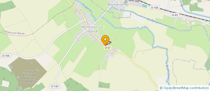 localisation de l'entreprise MADAME SOPHIE GANNE  MONTREUIL-SUR-BARSE