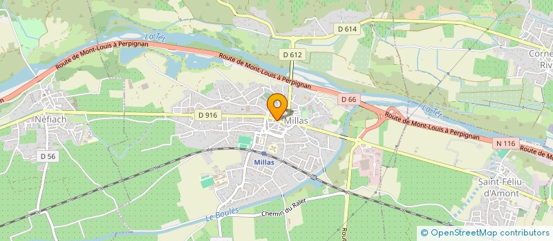 localisation de l'entreprise MADAME SOPHIE GARCIA à MILLAS