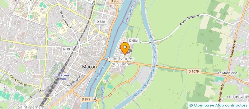 localisation de l'entreprise MADAME SOPHIE GARCIA  SAINT-LAURENT-SUR-SAONE