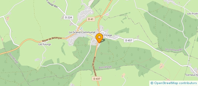 localisation de l'entreprise MADAME SOPHIE GARREC  BONNETAGE