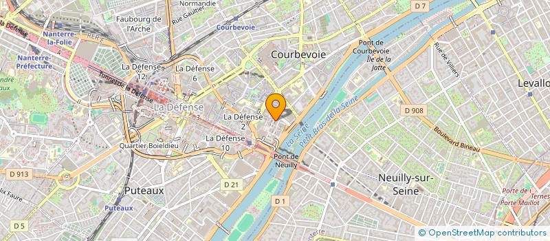 localisation de l'entreprise MADAME SOPHIE GARRETT  COURBEVOIE