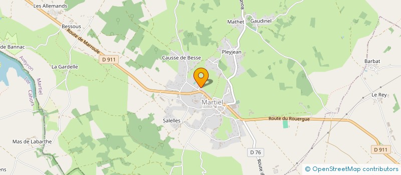 localisation de l'entreprise MADAME SOPHIE GARRIGUES  MARTIEL