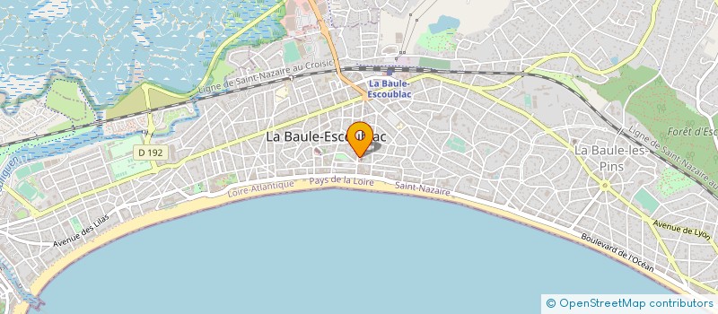 localisation de l'entreprise MADAME SOPHIE GASCIOLLI à LA BAULE-ESCOUBLAC