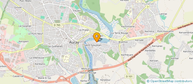 localisation de l'entreprise MADAME SOPHIE GASTAUD à AURAY
