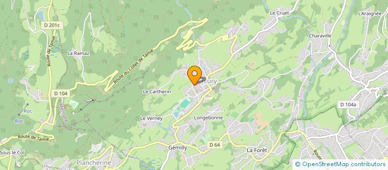 localisation de l'entreprise MADAME SOPHIE GAUGLER  MERCURY