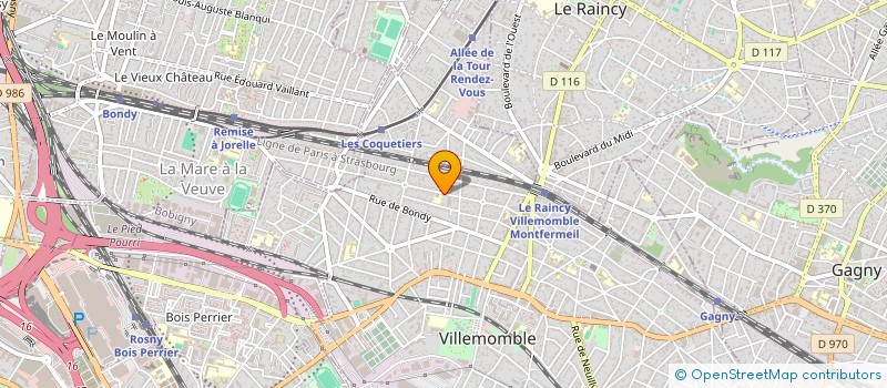 localisation de l'entreprise MADAME SOPHIE GAUTHIER à VILLEMOMBLE
