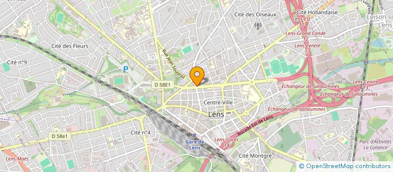 localisation de l'entreprise MADAME SOPHIE GAUTHY  LENS