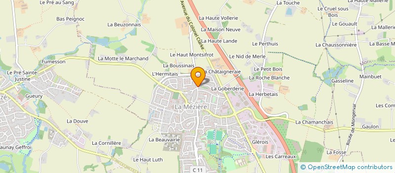 localisation de l'entreprise MADAME SOPHIE GAUTIER  LA MEZIERE