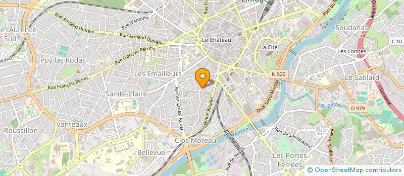 localisation de l'entreprise MADAME SOPHIE GEFFROY  LIMOGES