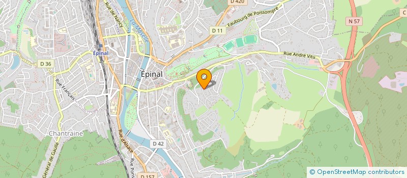 localisation de l'entreprise MADAME SOPHIE GENTILHOMME  EPINAL