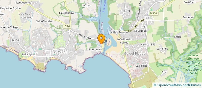 localisation de l'entreprise MADAME SOPHIE GERARD  CLOHARS-CARNOET