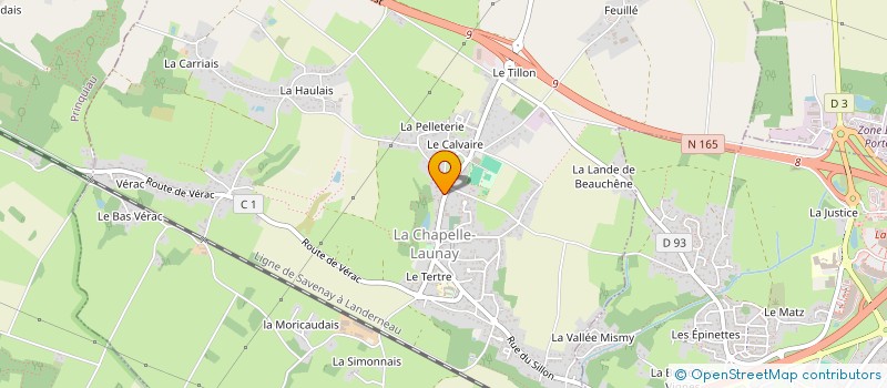 localisation de l'entreprise MADAME SOPHIE GERGAUD  LA CHAPELLE-LAUNAY