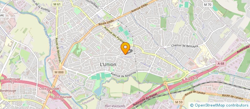 localisation de l'entreprise MADAME SOPHIE GERVASONI à L'UNION