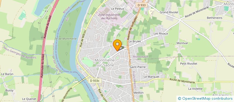 localisation de l'entreprise MADAME SOPHIE GESSIER à MONTMERLE-SUR-SAONE