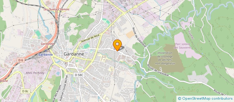 localisation de l'entreprise MADAME SOPHIE GILLES  GARDANNE