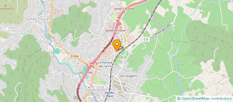 localisation de l'entreprise MADAME SOPHIE GIORDANO  SOLLIES-PONT