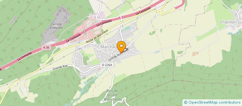 localisation de l'entreprise MADAME SOPHIE GIRARD  ROCHE-LEZ-BEAUPRE