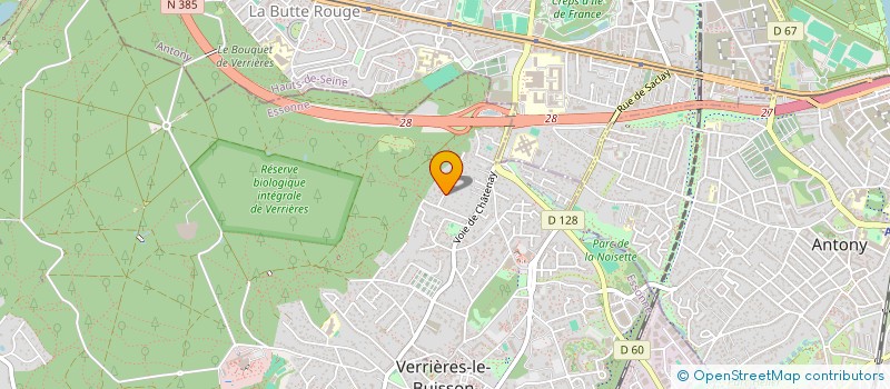 localisation de l'entreprise MADAME SOPHIE GIRARD à VERRIERES-LE-BUISSON