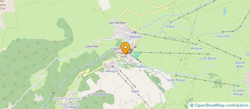 localisation de l'entreprise MADAME SOPHIE GIRARD  SAINT FRANCOIS LONGCHAMP