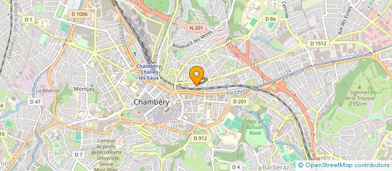 localisation de l'entreprise MADAME SOPHIE GIRAUD à CHAMBERY