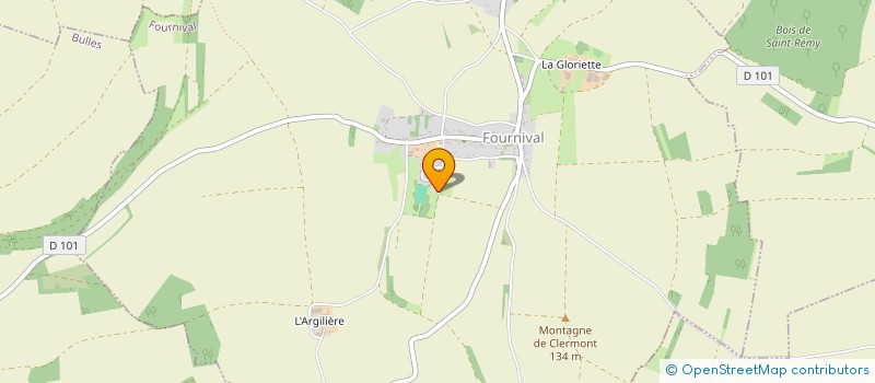 localisation de l'entreprise MADAME SOPHIE GIROUTX  FOURNIVAL