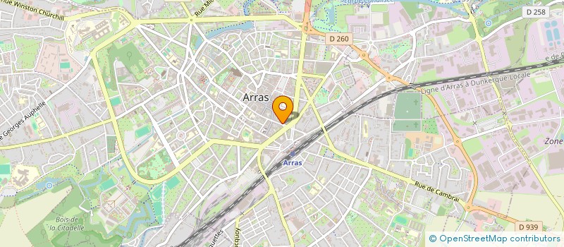 localisation de l'entreprise MADAME SOPHIE GLORIOD  ARRAS