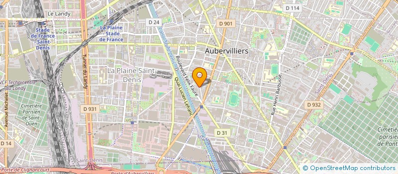 localisation de l'entreprise MADAME SOPHIE GNAPOH à AUBERVILLIERS