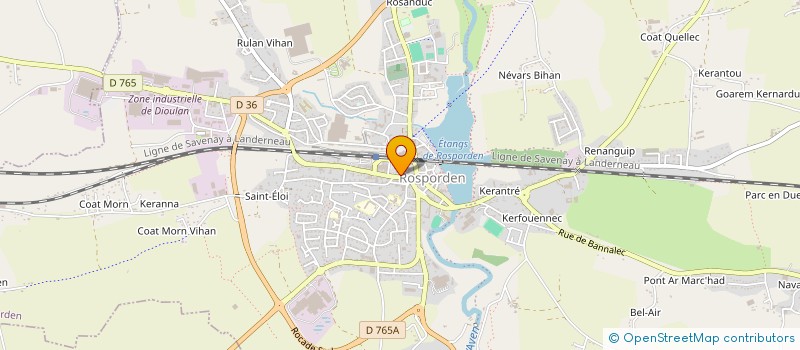 localisation de l'entreprise MADAME SOPHIE GOAER  ROSPORDEN