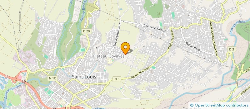 localisation de l'entreprise MADAME SOPHIE GODERON  SAINT-LOUIS