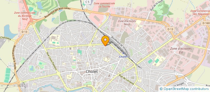 localisation de l'entreprise MADAME SOPHIE GOGNIAT à CHOLET
