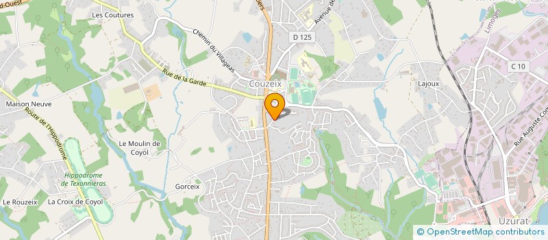 localisation de l'entreprise MADAME SOPHIE GONZALES  COUZEIX