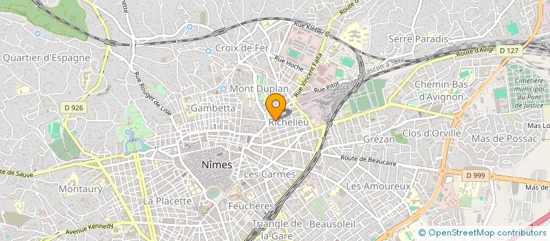 localisation de l'entreprise MADAME SOPHIE GOSSELIN  NIMES