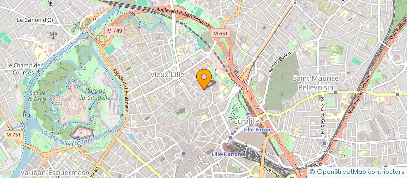 localisation de l'entreprise MADAME SOPHIE GOSSELIN  LILLE