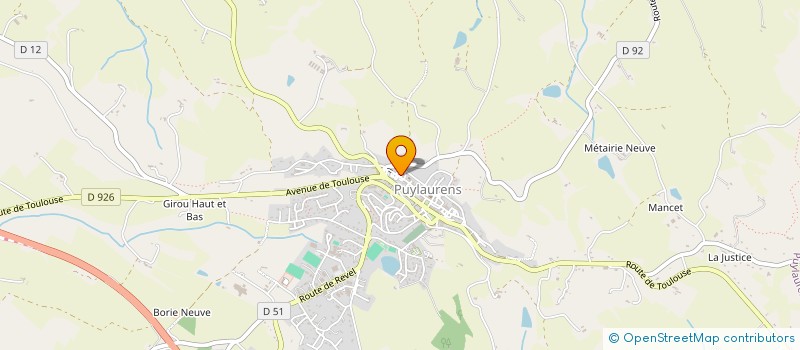 localisation de l'entreprise MADAME SOPHIE GOSSELIN  PUYLAURENS