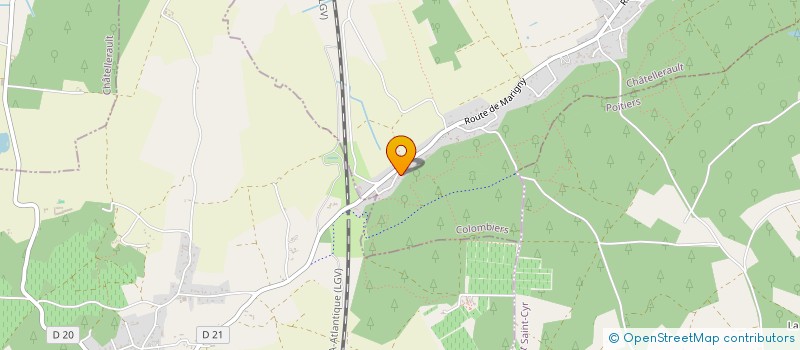 localisation de l'entreprise MADAME SOPHIE GOUDEAU à COLOMBIERS