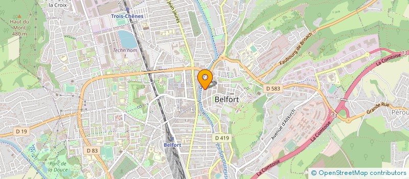 localisation de l'entreprise MADAME SOPHIE GOUJON  BELFORT