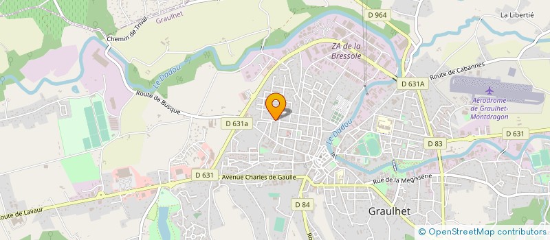 localisation de l'entreprise MADAME SOPHIE GOYEAU  GRAULHET