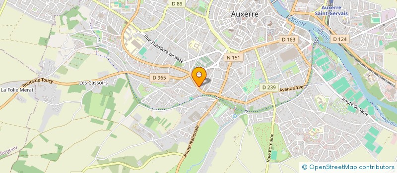 localisation de l'entreprise MADAME SOPHIE GRAFFIN  AUXERRE