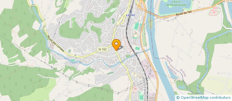 localisation de l'entreprise MADAME SOPHIE GRASSER  LE TEIL