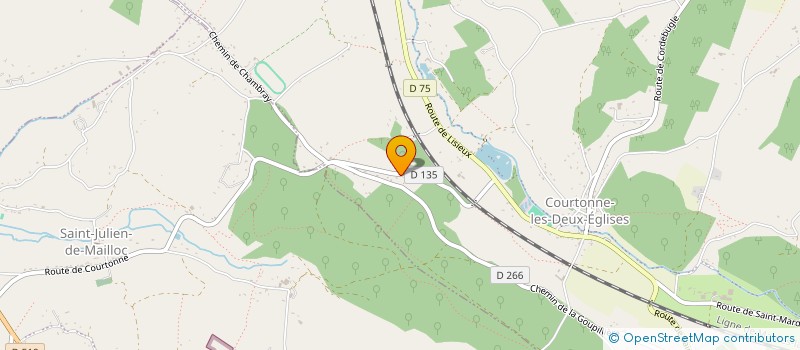 localisation de l'entreprise MADAME SOPHIE GRAVELLE  COURTONNE-LES-DEUX-EGLISES