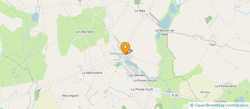 localisation de l'entreprise MADAME SOPHIE GREIG à VILLEGOUIN