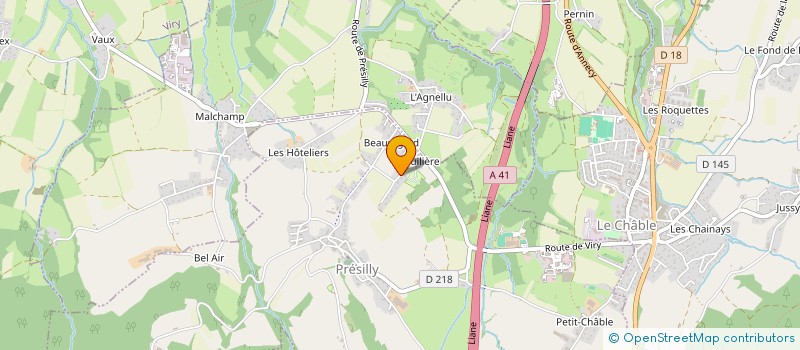 localisation de l'entreprise MADAME SOPHIE GREILLER  PRESILLY