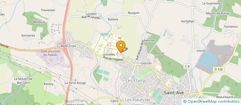 localisation de l'entreprise MADAME SOPHIE GRENIER  SAINT-AVE